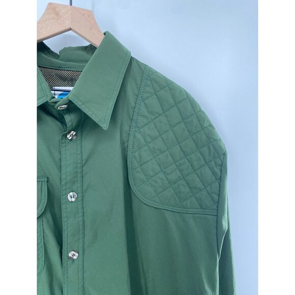 Gary Nesse Montana Hunting Outdoor Button up Shirt Mens XL Green Pocket - Picture 3 of 6